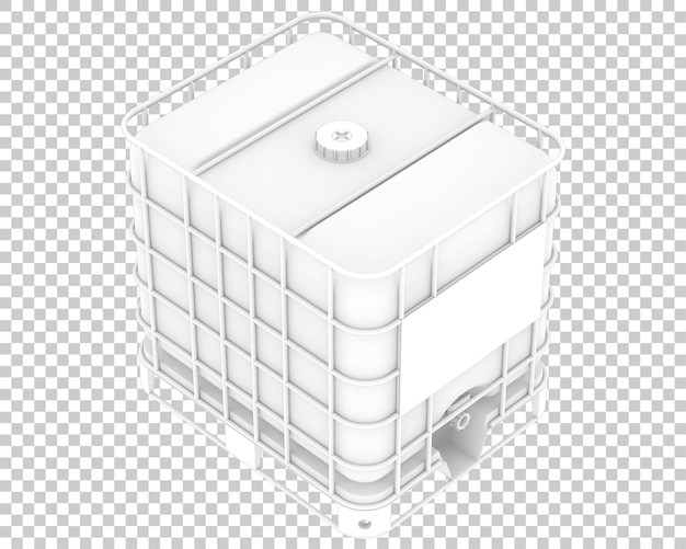 PSD 透明な背景 3 d レンダリング図に分離された水タンク