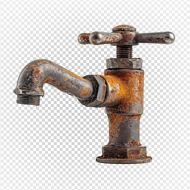 PSD water tap isolated on transparent background faucet png generative ai