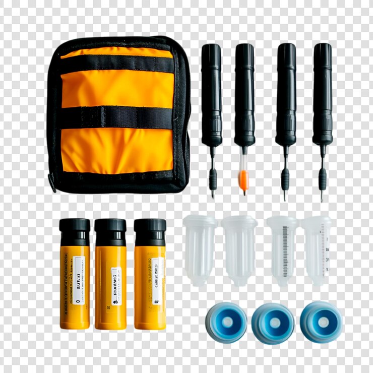 PSD water testing kit portable orange case samplers vials