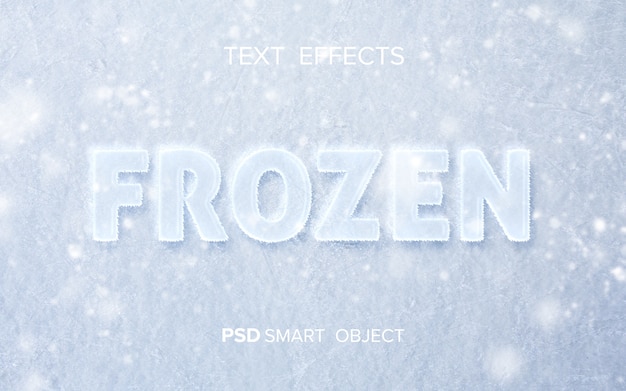 PSD water text effect mock-up