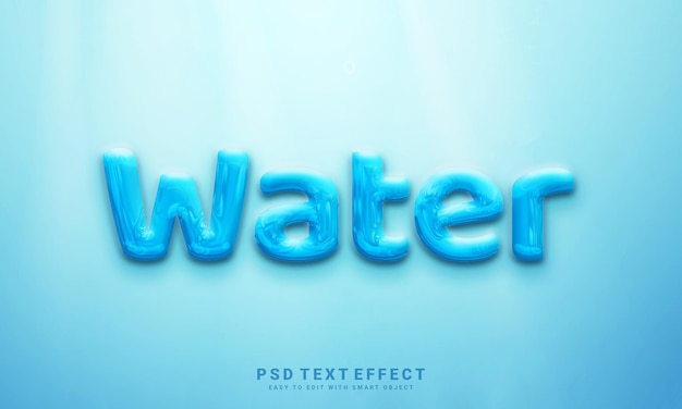 PSD water text effect