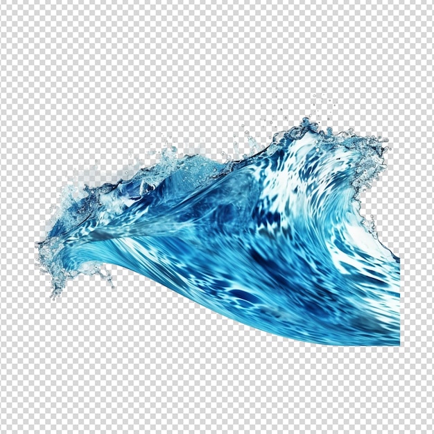 PSD water wave design isolated on white