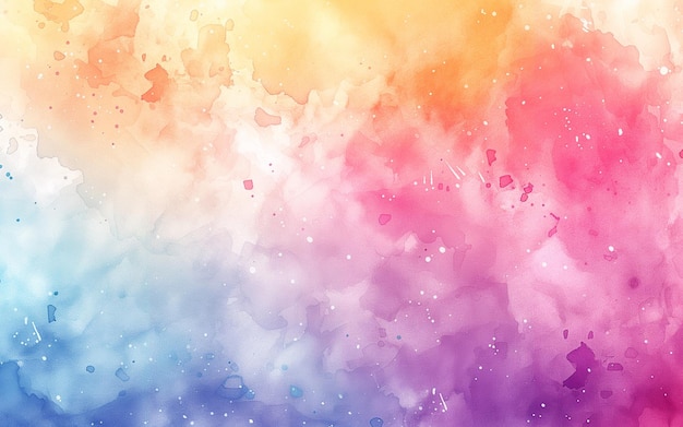 Watercolor background abstract flowers