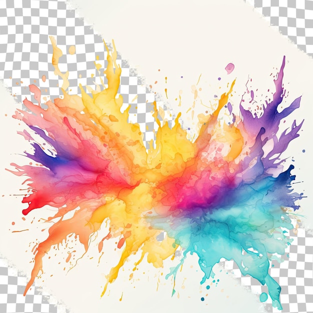 PSD watercolor background created with a drawing splash stroke