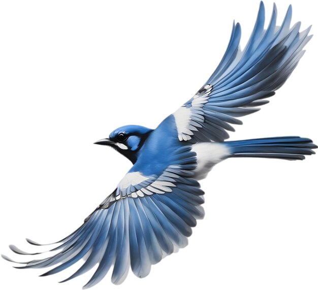 PSD watercolor of a blue jay bird clipart