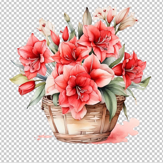 PSD watercolor bouquet