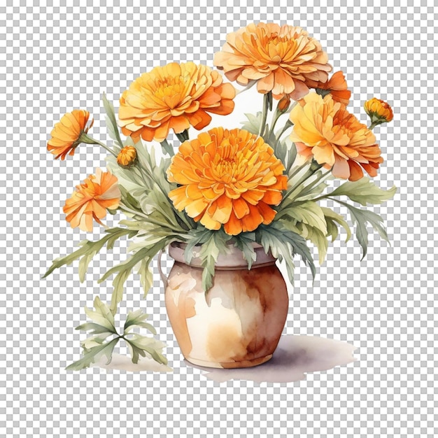 PSD watercolor bouquet