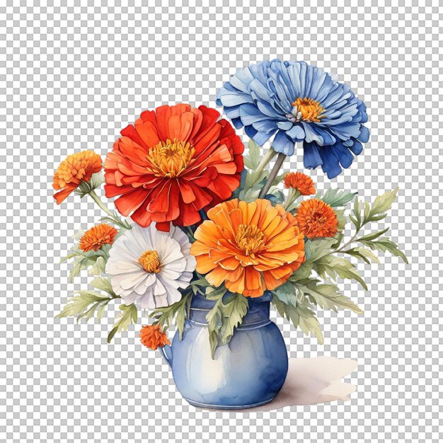 PSD watercolor bouquet