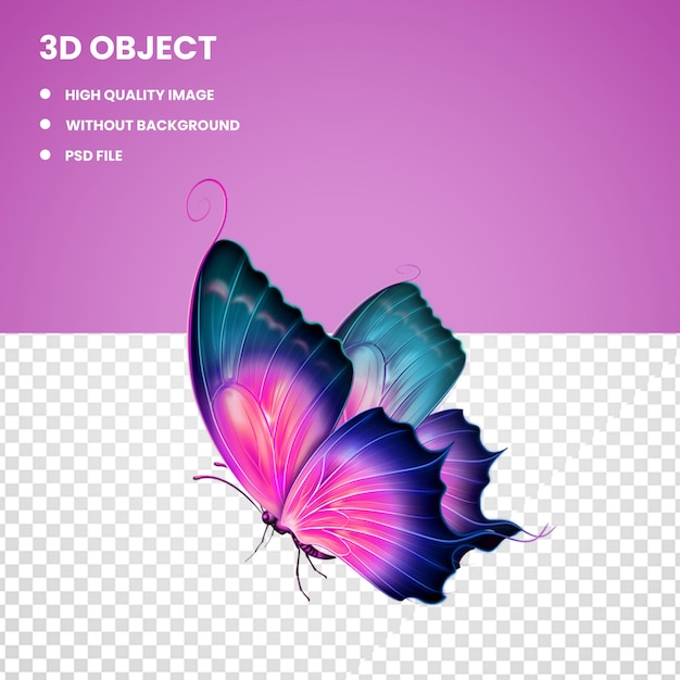 PSD watercolor butterfly