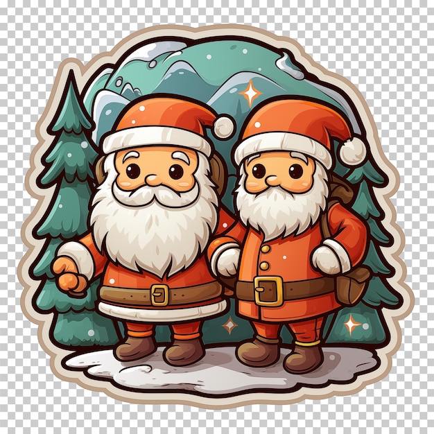PSD watercolor christmas clipart illustration isolated