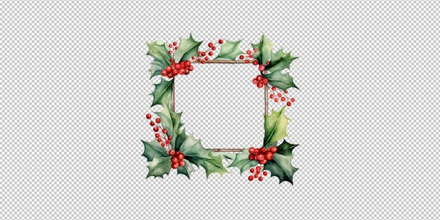 PSD watercolor christmas decoration