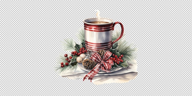 PSD watercolor christmas decoration