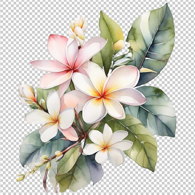 PSD watercolor deferent floral flower bouquet design