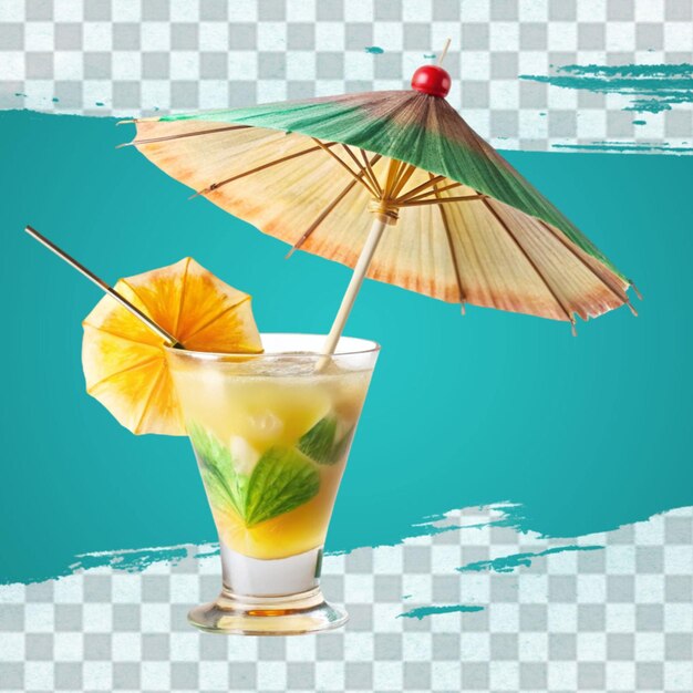 PSD watercolor delicious cocktail