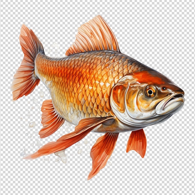 PSD watercolor fish clipart