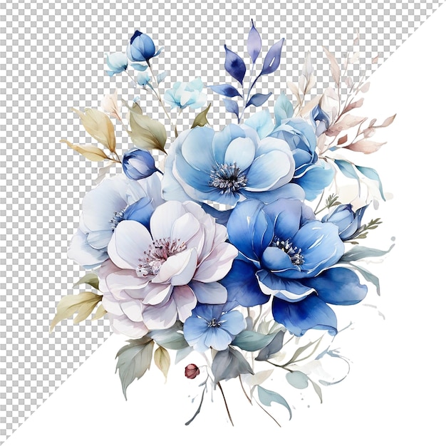 Watercolor floral flower design wedding decoration