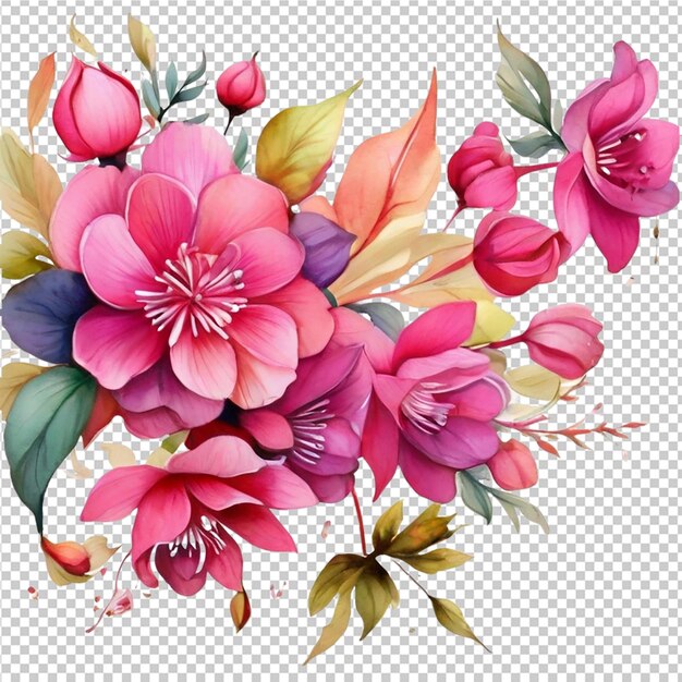 Watercolor floral flower design