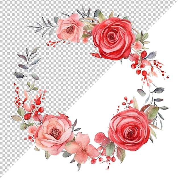 PSD watercolor floral flower design