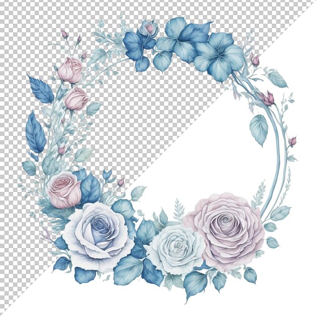 PSD watercolor floral flower design