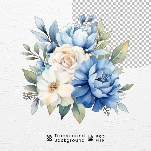 PSD watercolor floral flower png