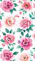 PSD watercolor floral pattern a whimsical and feminine look