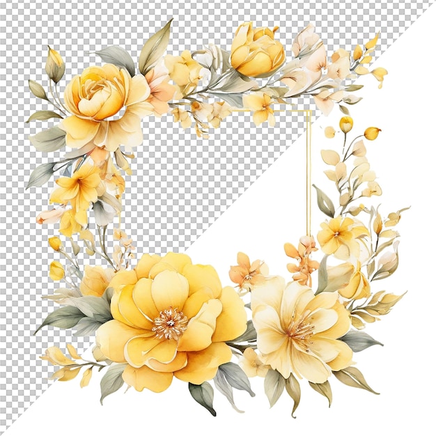 PSD watercolor flower arrangements floral