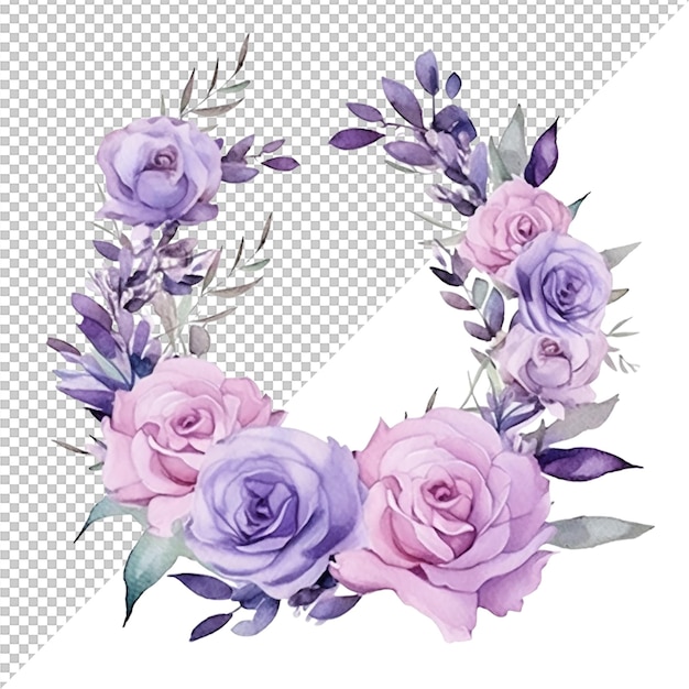 PSD watercolor flower arrangements floral