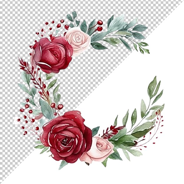 PSD watercolor flower design