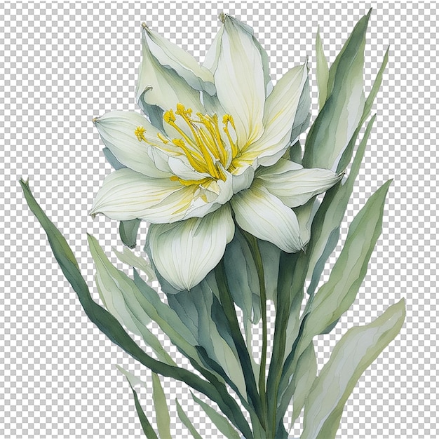 PSD watercolor flower