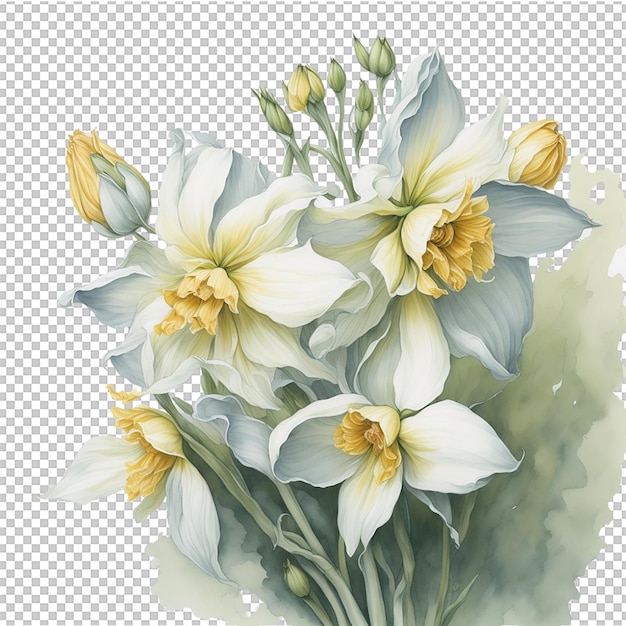 PSD watercolor flower