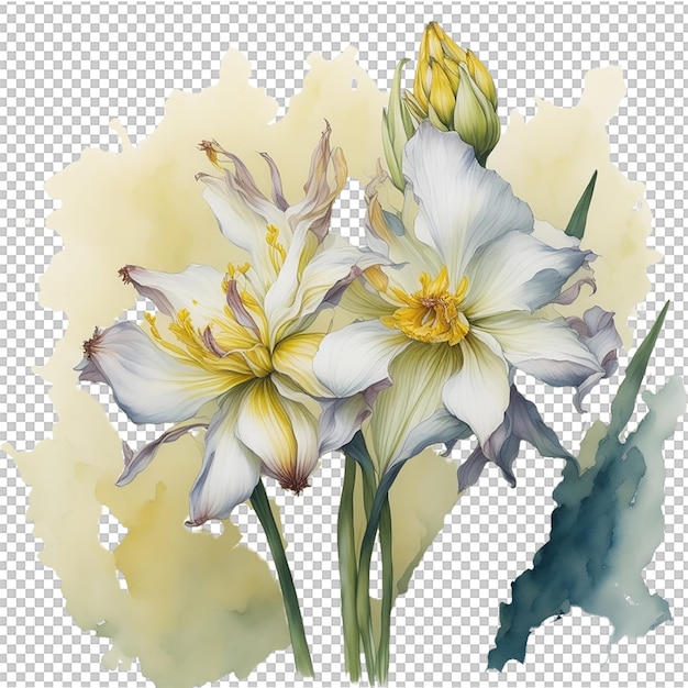 PSD watercolor flower