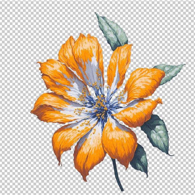 PSD watercolor flower