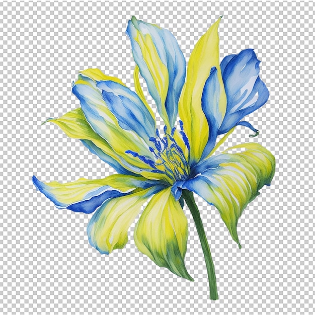 PSD watercolor flower