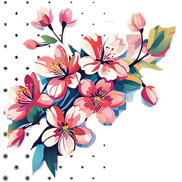 PSD watercolor flower