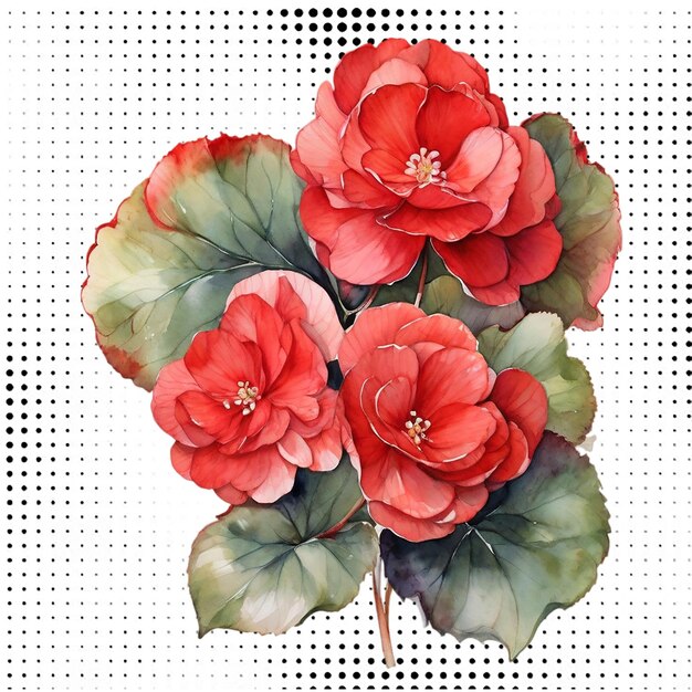 PSD watercolor flowers