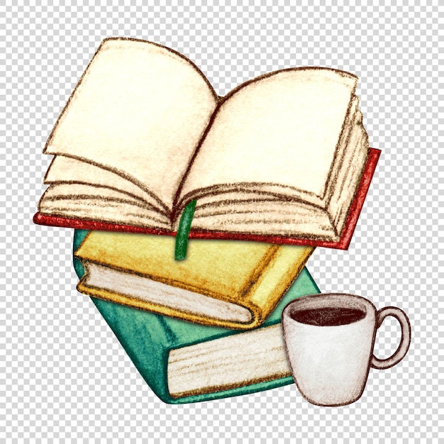 Watercolor hand drawn book