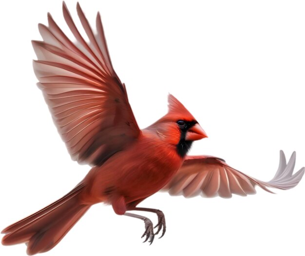 PSD watercolor of a northern cardinal bird clipart