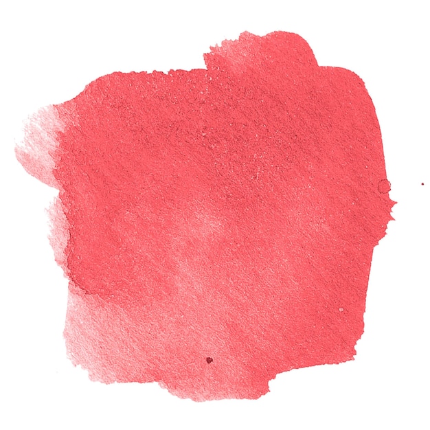 watercolor painted splatters hand drawn design elements isolated on white background