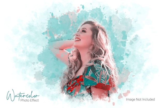 Watercolor painting photo effect