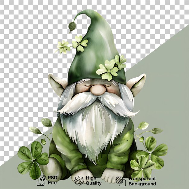 PSD watercolor patrick day character on transparent background include image