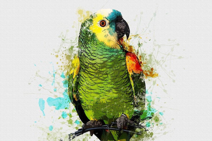 PSD watercolor photo effects template
