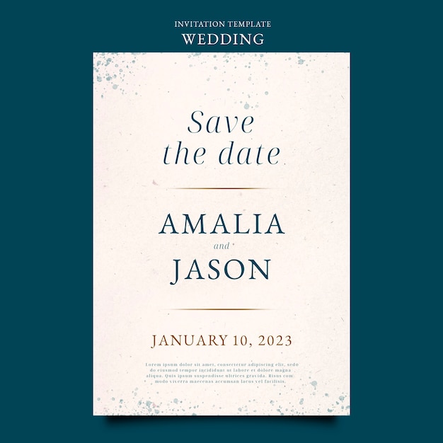 Watercolor wedding celebration invitation