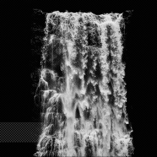 PSD waterfall effect transparent background