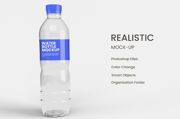 Waterfles mockup ontwerp geïsoleerd