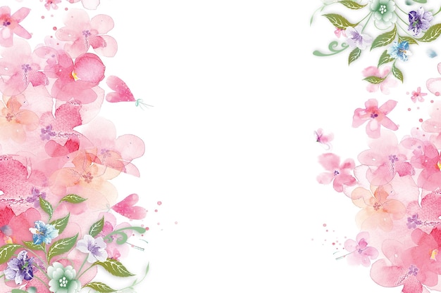 Waterkleur vintage stijl achtergrond PSD