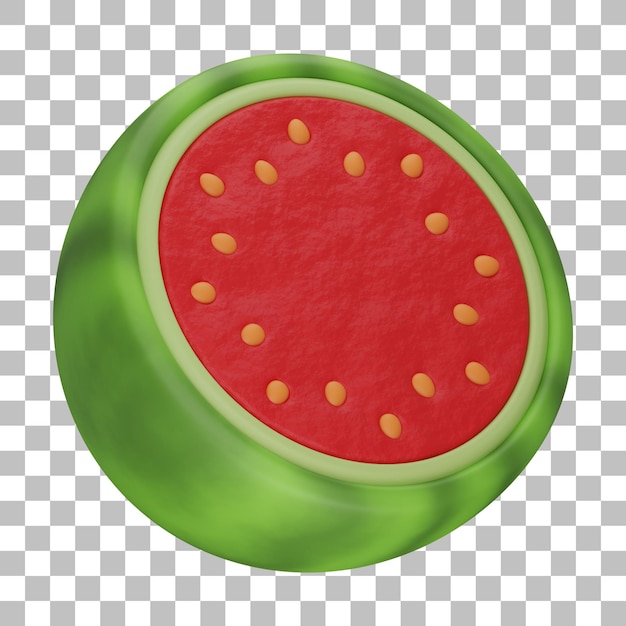 watermeloen 3d illustratie