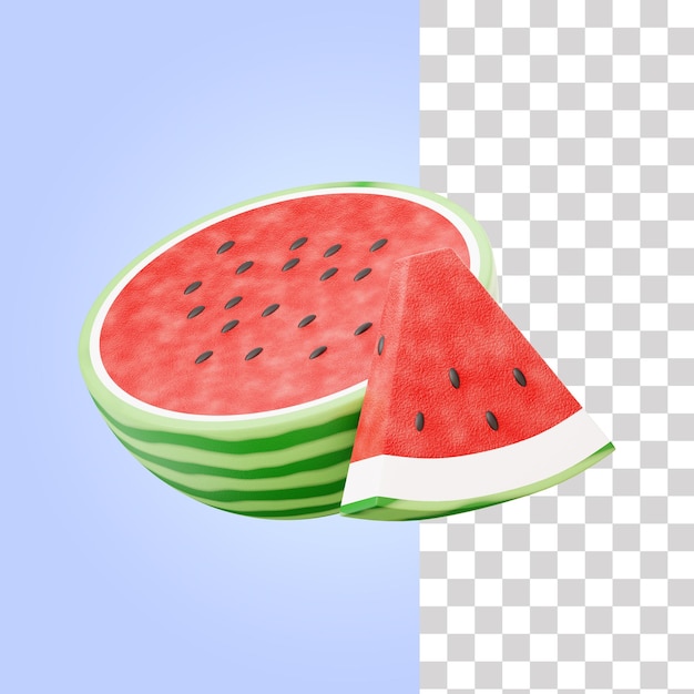 Watermeloen fruit 3d illustratie