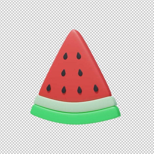 Watermeloen fruit 3d illustratie