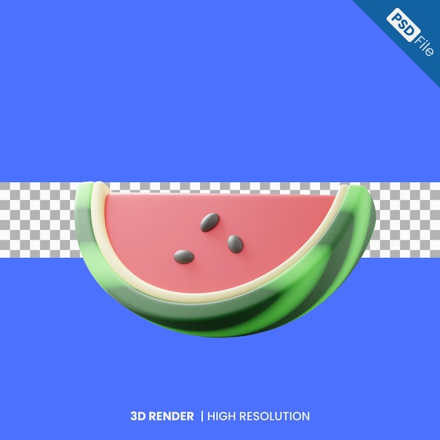 Watermelon 3d illustration