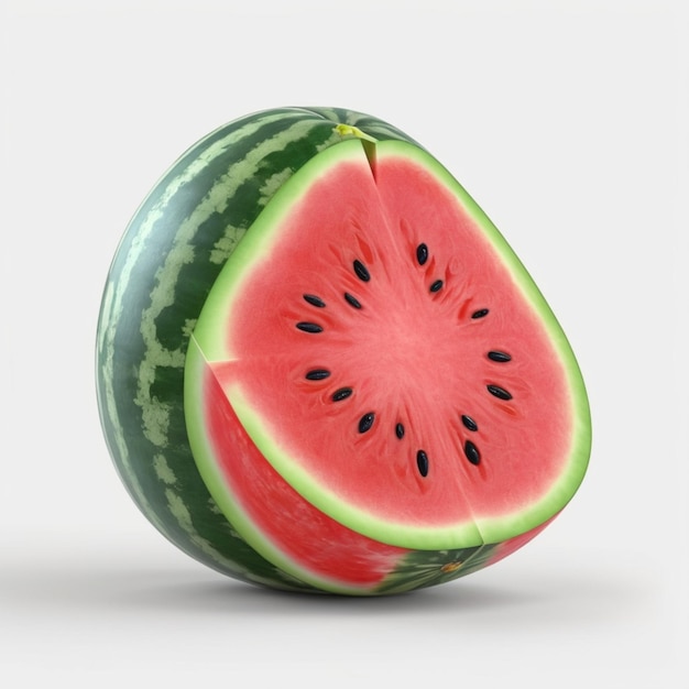 PSD watermelon fruit psd on a white background
